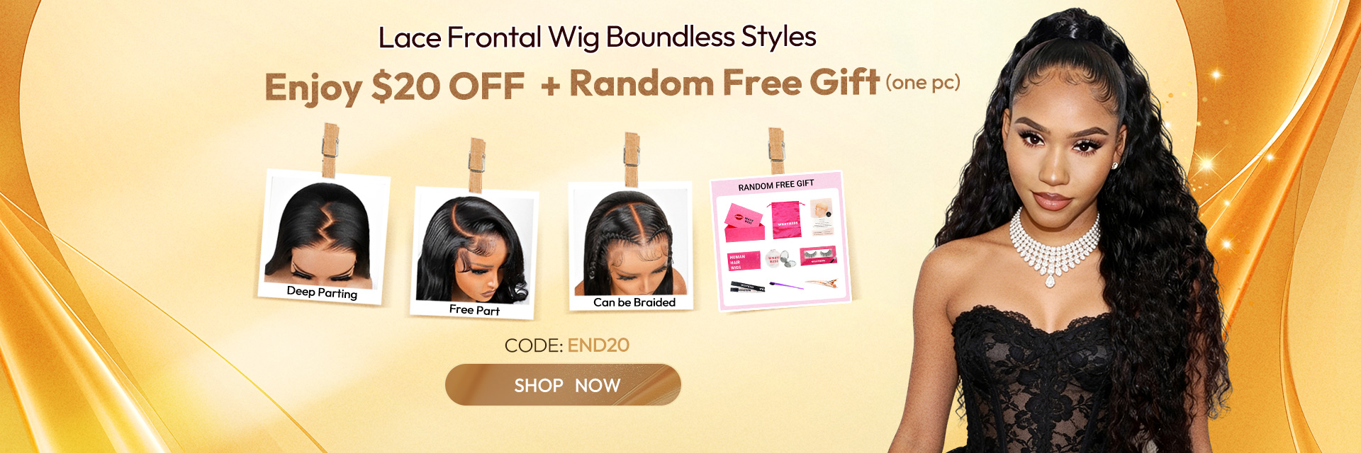 West kiss hair store offers 100% human hair lace wigs on sale