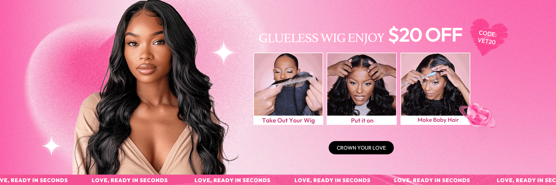 West kiss hair store offers 100% human hair lace wigs on sale