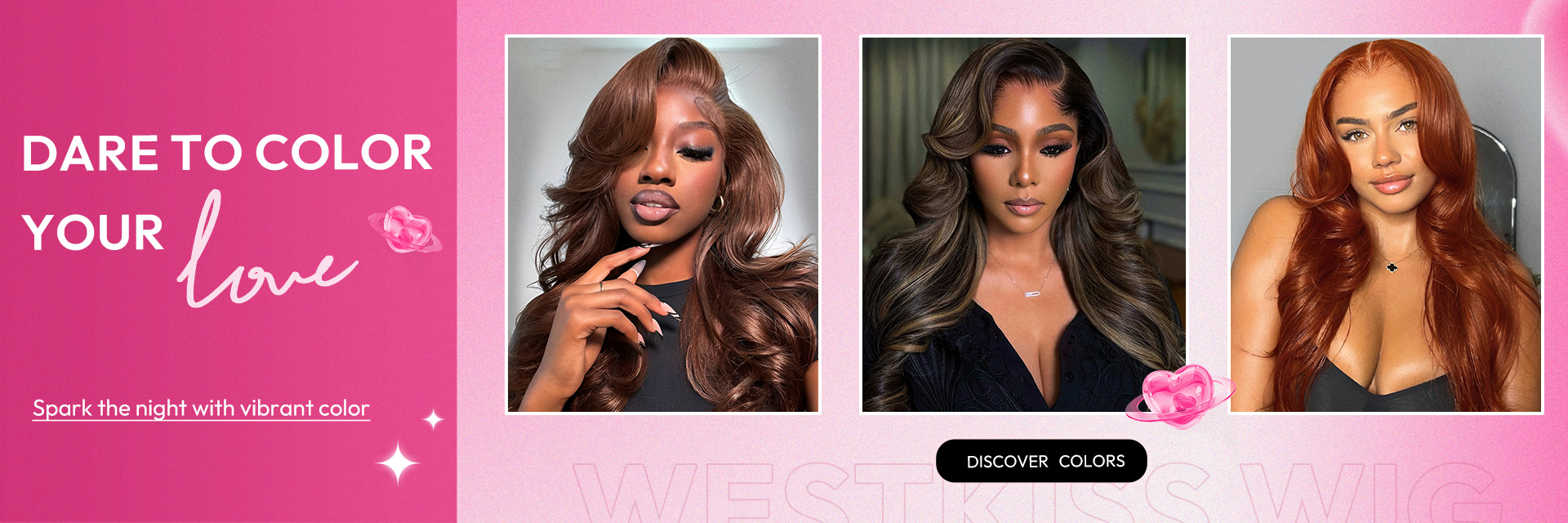 West kiss hair store offers 100% human hair lace wigs on sale