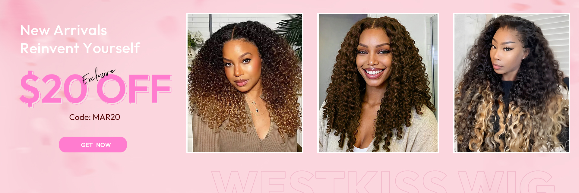 West kiss hair store offers 100% human hair lace wigs on sale