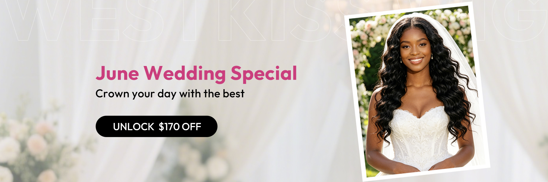 West kiss hair store offers 100% human hair lace wigs on sale