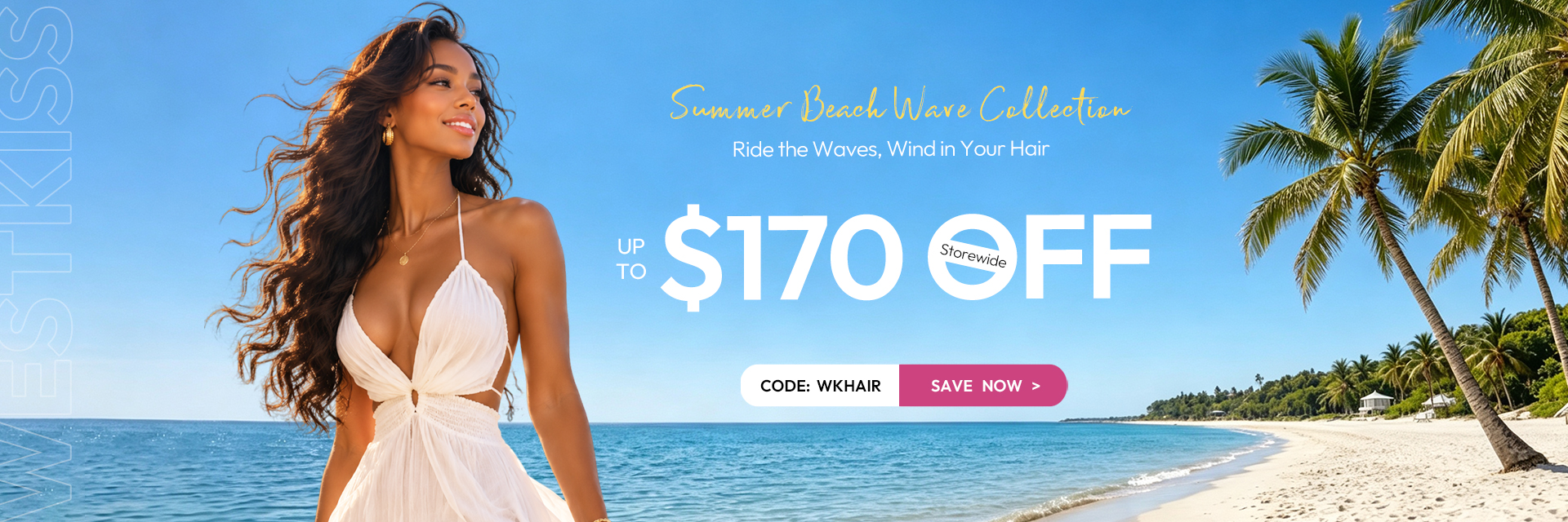 West kiss hair store offers 100% human hair lace wigs on sale