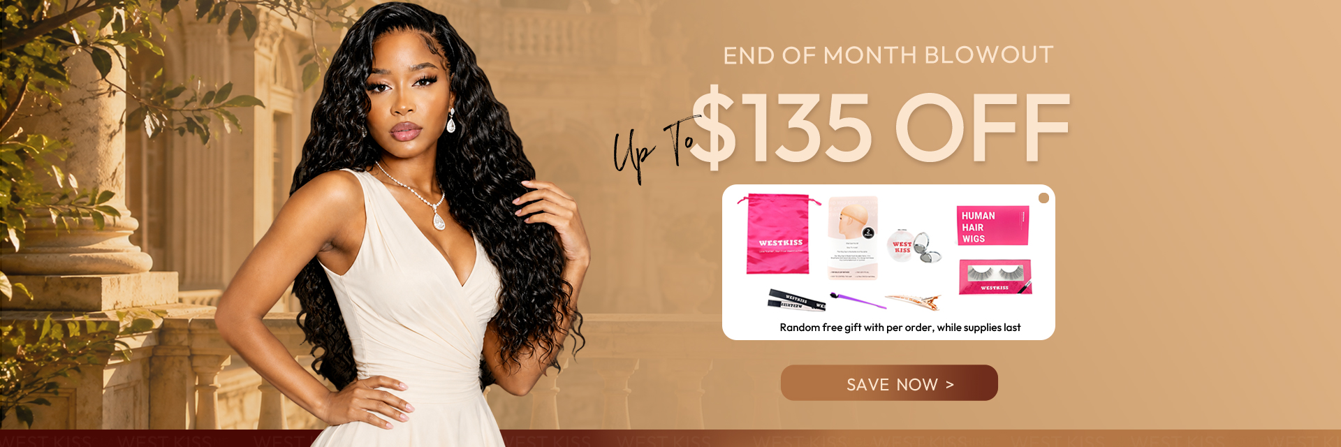West kiss hair store offers 100% human hair lace wigs on sale