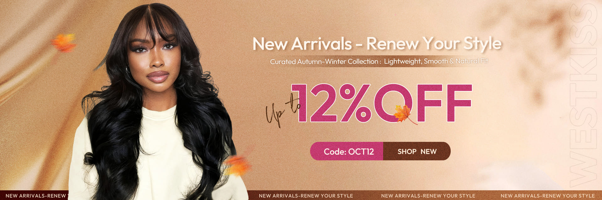 West kiss hair store offers 100% human hair lace wigs on sale
