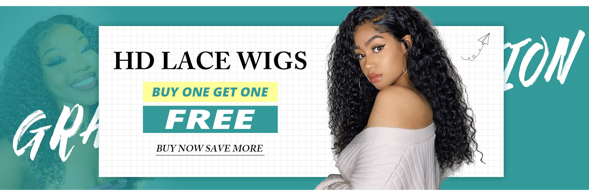 West kiss hair store offers curly lace front wigs on sale  
