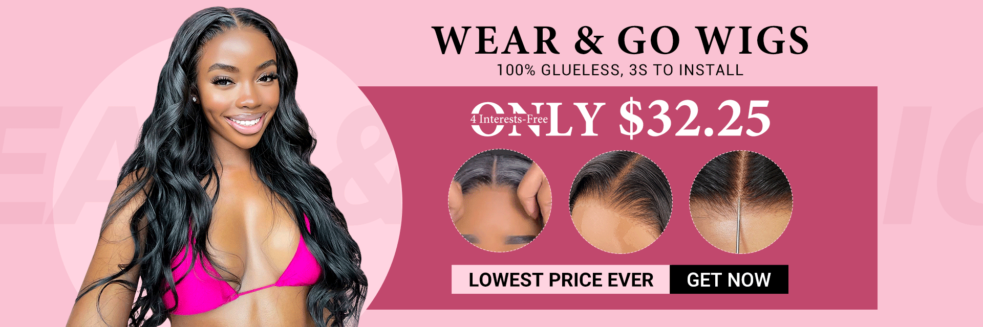 West kiss hair store offers wear go glueless wigs on sale
