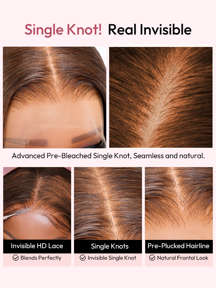 #4 Long Wig With Single Knots