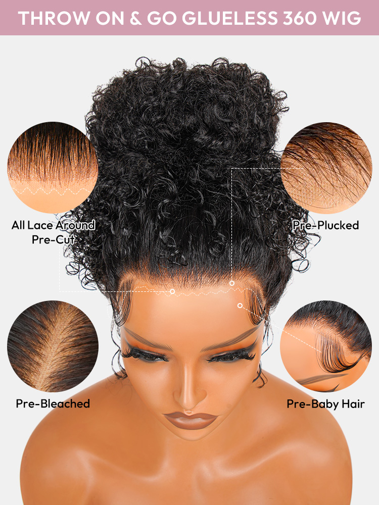360 Glueless Wig