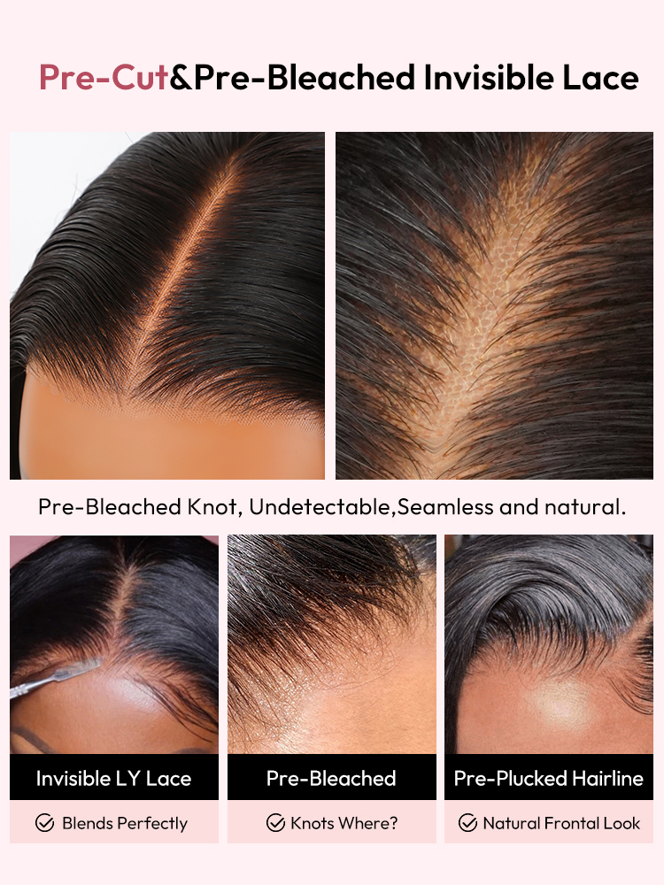 Kinky Straight Invisible Lace Wig Kinky Straight Invisible Lace Wig