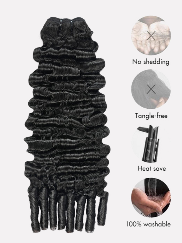 Virgin Human Hair Burmese Curly Bundle