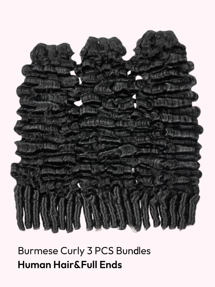Burmese Curly 3PCS Bundles