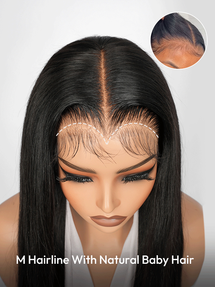 M Hairline With Natural Baby Hair