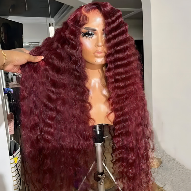 red crimped wig red crimped wig