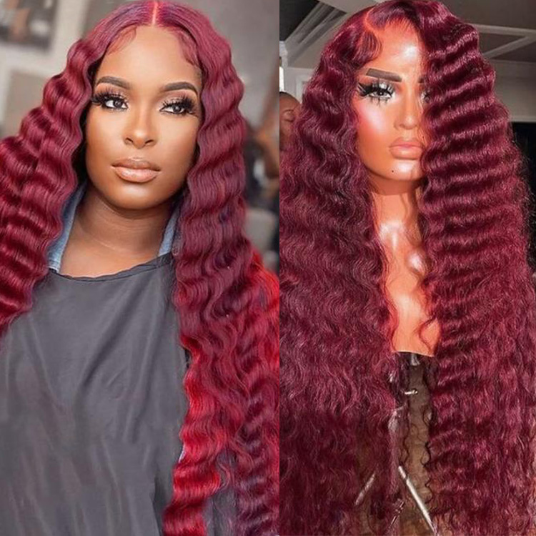 red crimped wig red crimped wig