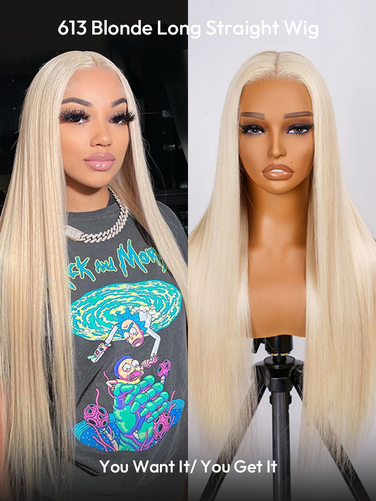 Blonde Long Straight Wig Blonde Long Straight Wig