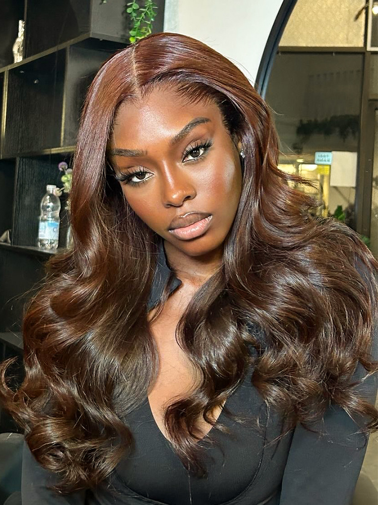 Lagos Hairline Light Brown Loose Body Wig Lagos Hairline Light Brown Loose Body Wig