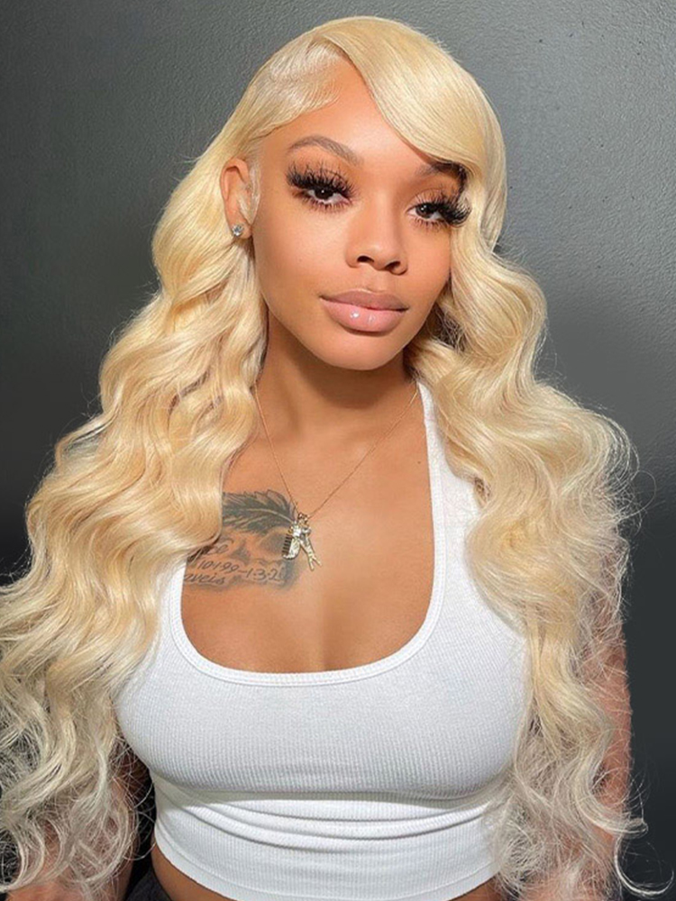 613 Blonde Side Part Body Wave Wig 613 Blonde Side Part Body Wave Wig