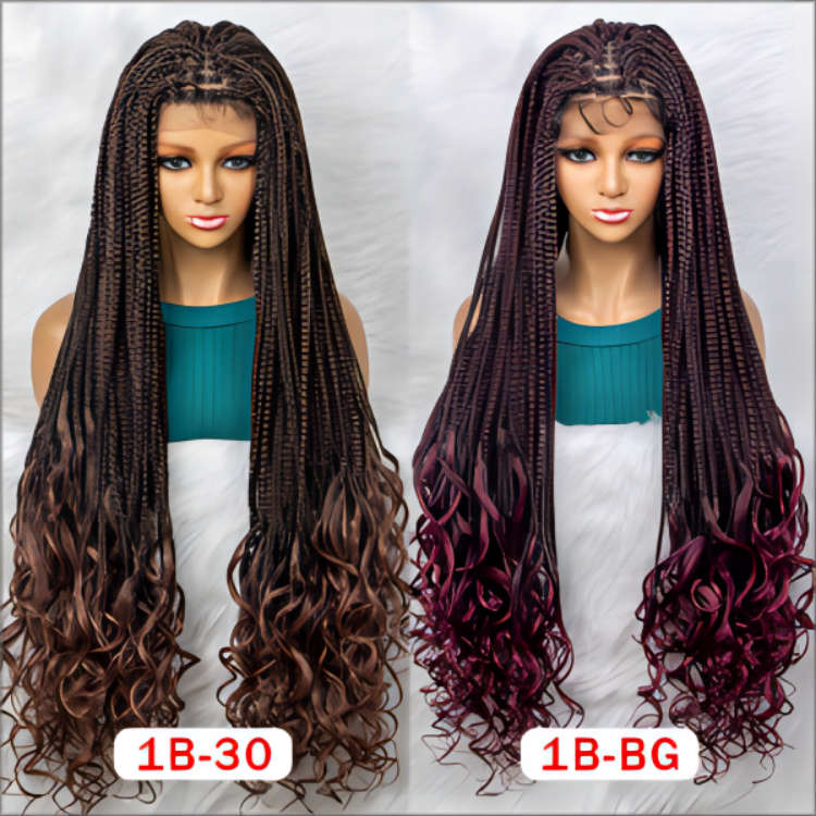 Synthetic Colored Braided Wigs Synthetic Colored Braided Wigs