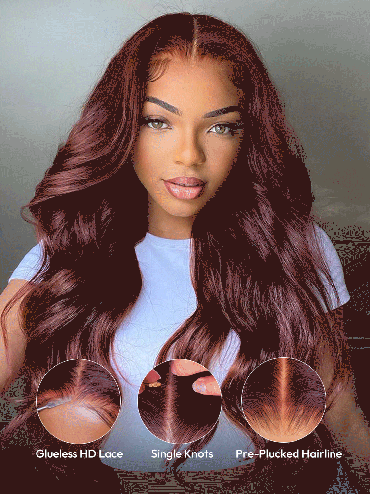 Reddish Brown Human Hair Wigs