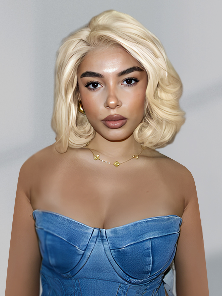 Blonde Bob With Body Wave Wigs