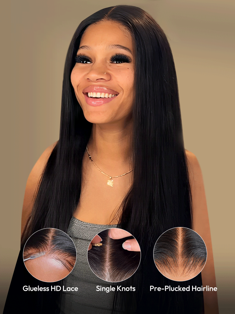 Straight Hair Invisible Lace Wigs Straight Hair Invisible Lace Wigs