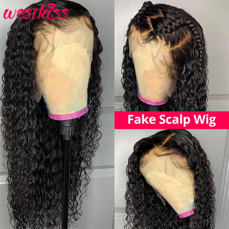 Curly Hair Fake Scalp Wigs Curly Hair Fake Scalp Wigs