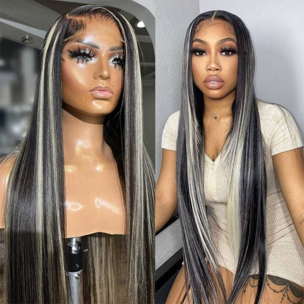 Black Wigs With Gray Highlights