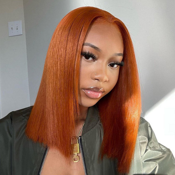 Copper Colored Bob Wigs