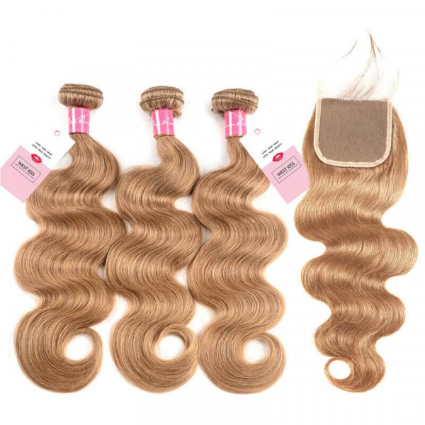 #27 Honey Blonde Brazilian Virgin Hair