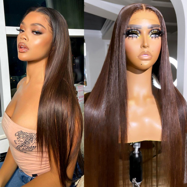 Brown Human Hair Wigs