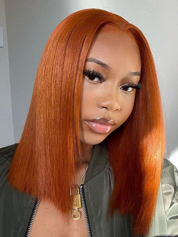 Copper Colored Bob Wigs