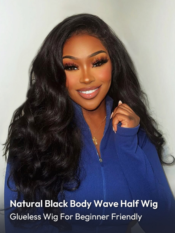 Glueless Body Wave Half Wig
