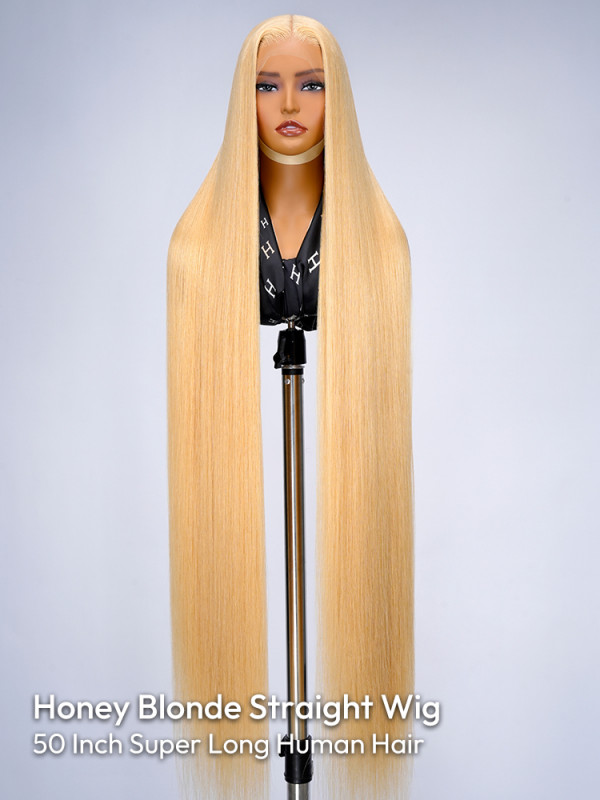 Honey Blonde Straight Long Wig