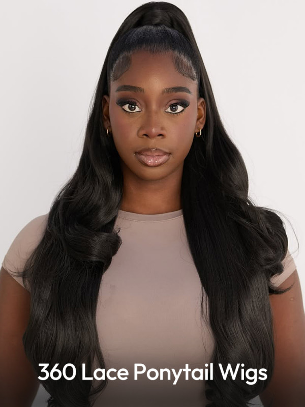 360 Lace Ponytail Wigs