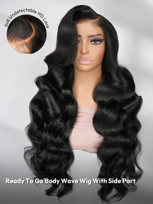 Ready To Go Body Wave Wig With Side Part