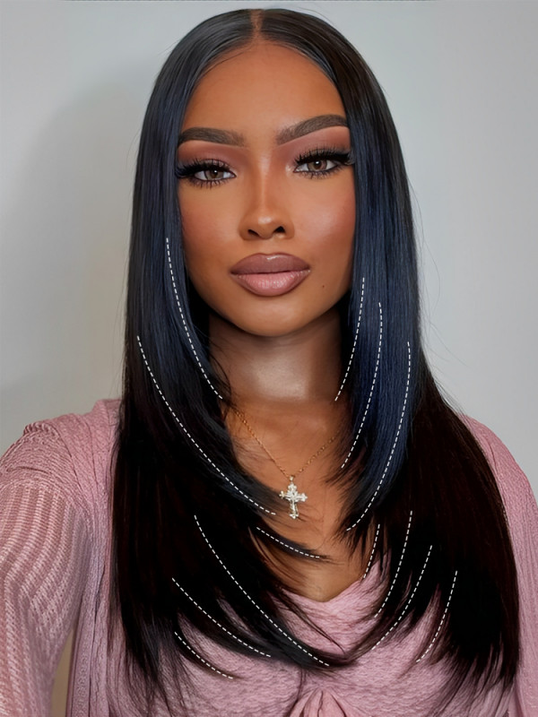 Straight Wigs With Layers
