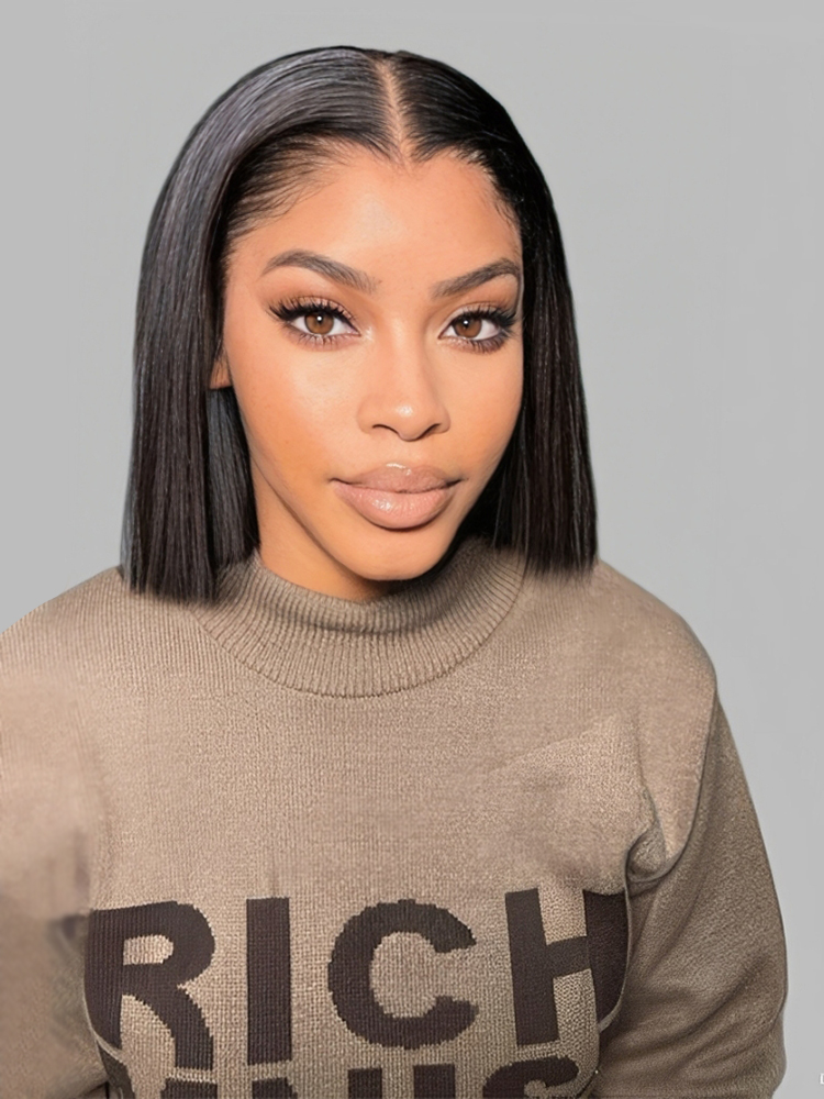 Straight Bob Wig With M Hairline Straight Bob Wig With M Hairline