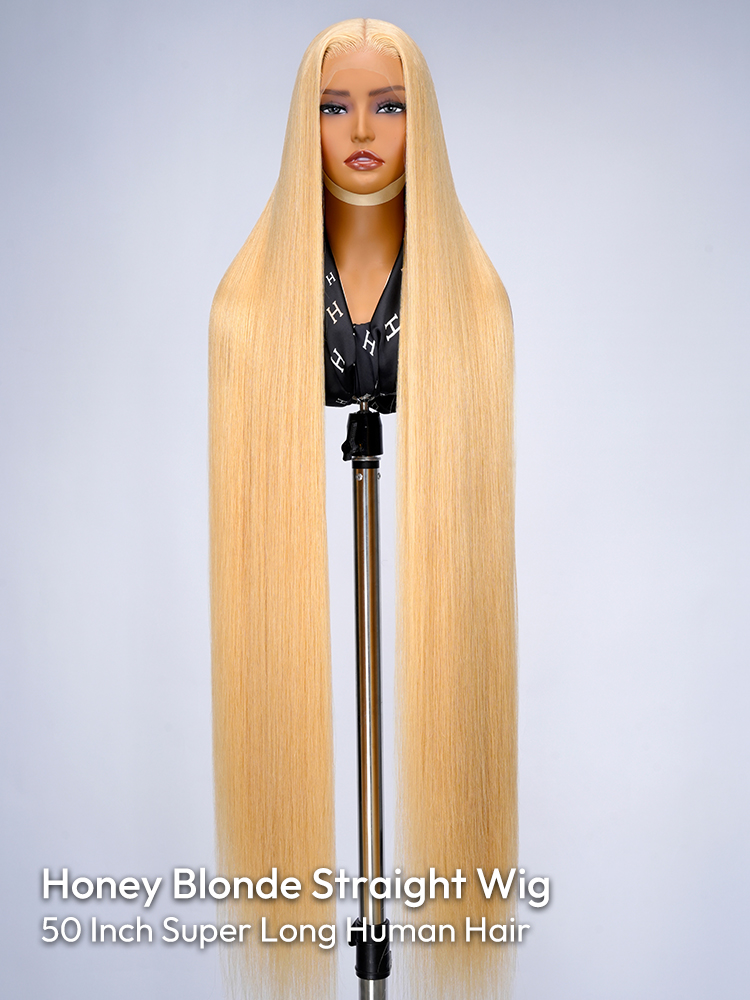 Honey Blonde Straight Long Wig