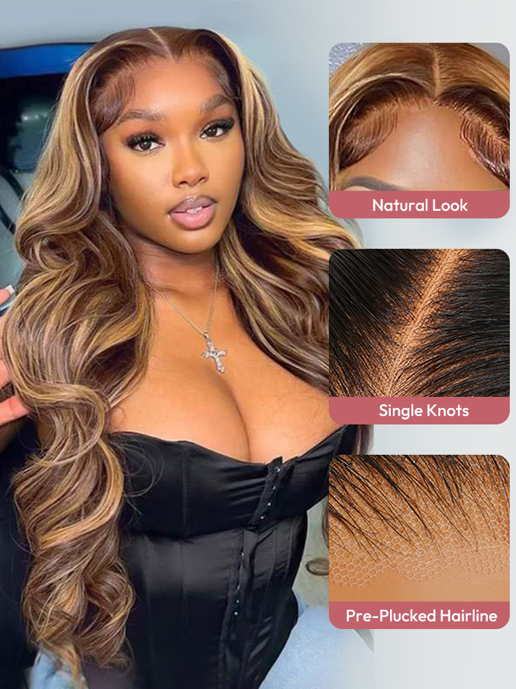 Piano Colored Body Wave Wigs Piano Colored Body Wave Wigs