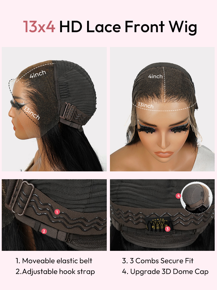 Lagos Hairline13x4 HD Lace Wig With Jerry Curly