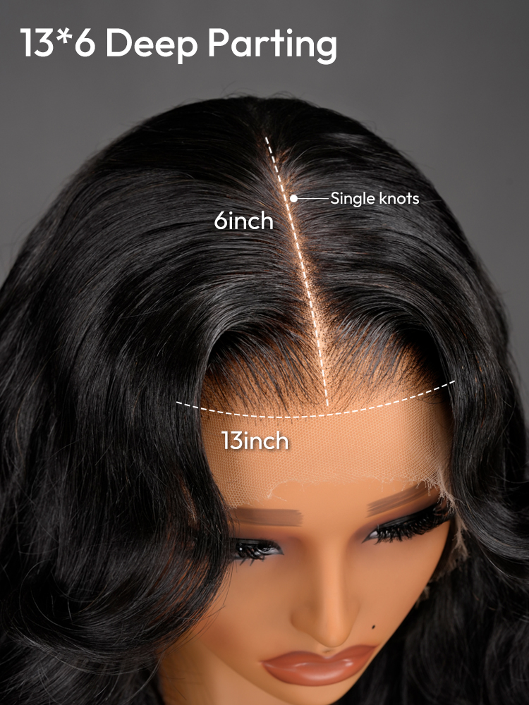 Ocean Wave Long Wig With 13x6 Deep Parting Ocean Wave Long Wig With 13x6 Deep Parting