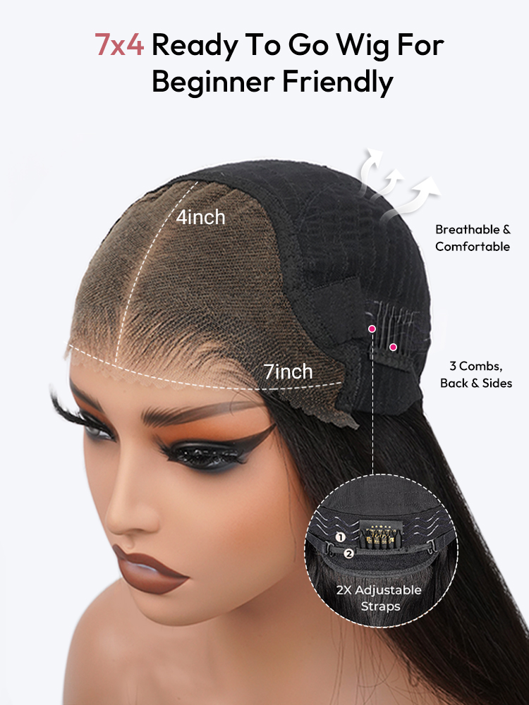 7x4 Ready To Go Wig For Beginner Friendly
