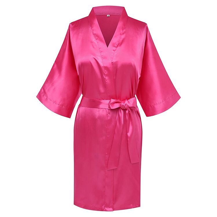 pink silk robe pink silk robe