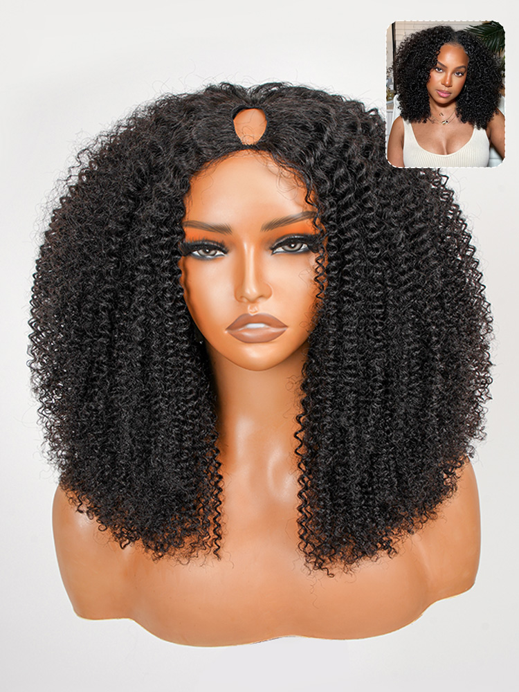 Afro Curly V Part Wig Afro Curly V Part Wig