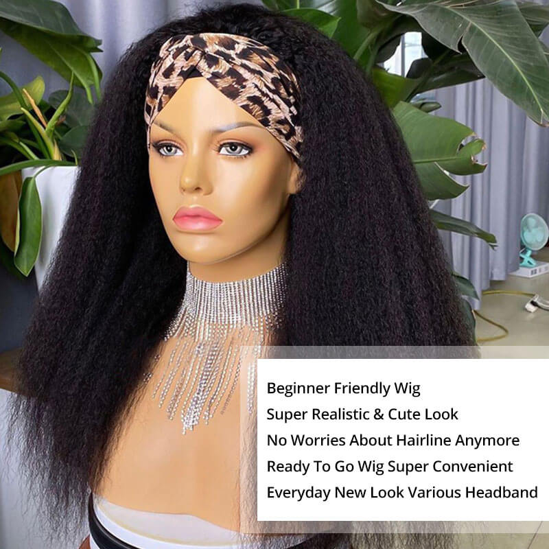 headband wigs human hair