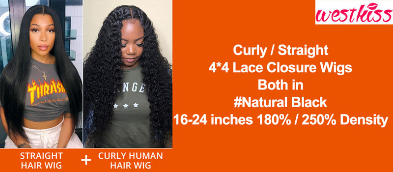 Special Deals: Pay 1 get 2 Wigs with 100% Virgin Hair on West Kiss Hair
