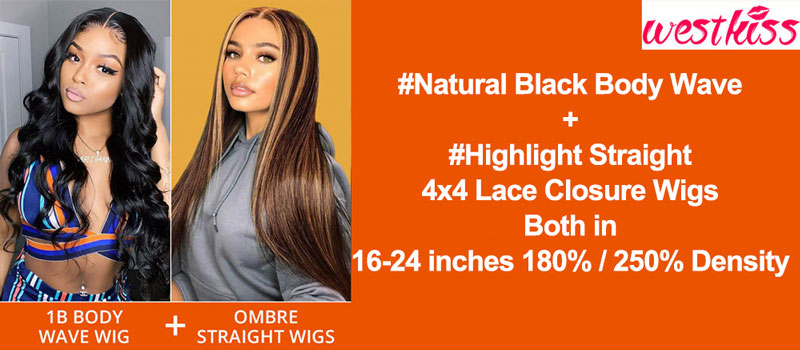 Special Deals: Pay 1 get 2 Wigs with 100% Virgin Hair on West Kiss Hair