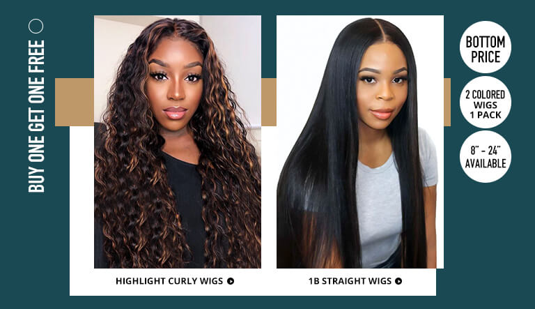New deals: buy 1 get 1 free wigs | pay 1 get 3 | pay 1 get 5 -West Kiss Hair