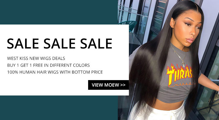 New deals: buy 1 get 1 free wigs | pay 1 get 3 | pay 1 get 5 -West Kiss Hair