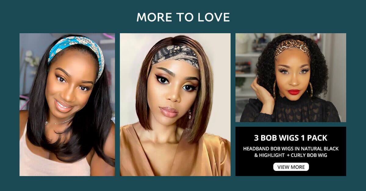 5 bob wigs deals in 1 pack